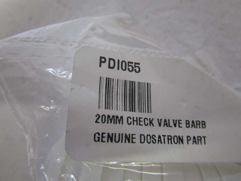 DOSATRON 20MM CHECK VALVE BARB PDI055  NSNP IN BAG