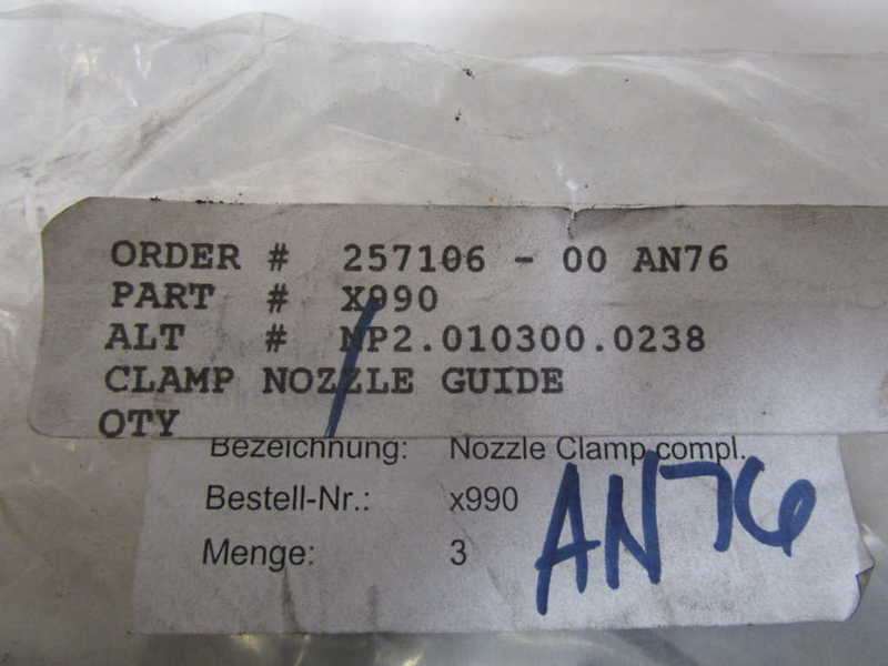CLAMP NOZZLE GUIDE X990  NSNP IN BAG