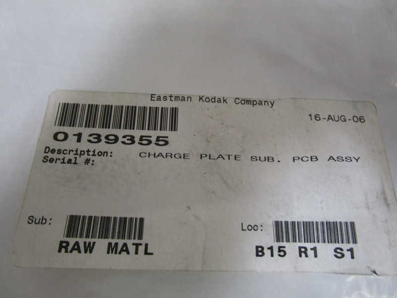 EASTMAN KODAK CO. CHARGE PLATE SUB. PCB ASSY 0139355 * NEW IN BAG *