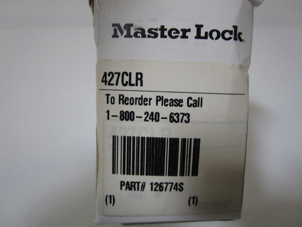LOT OF 3 MASTER LOCK LOCKOUT HASP 427CLR *NEW IN BOX*