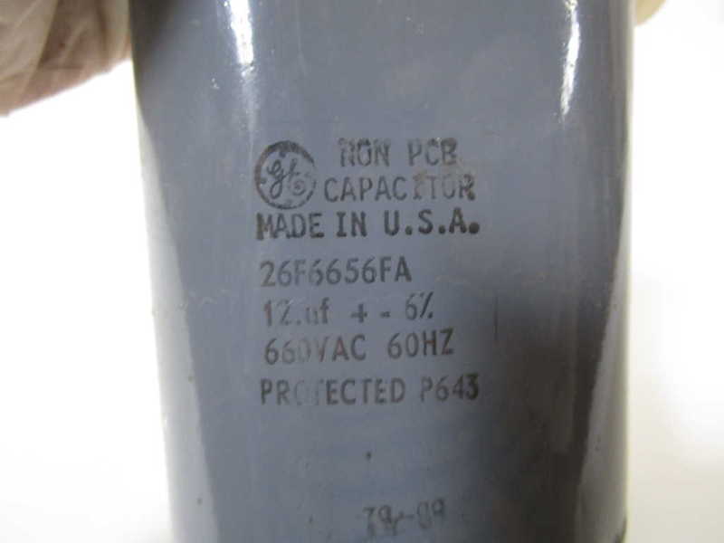 GENERAL ELECTRIC CAPACITOR 660VAC 26F6656FA  UNMP