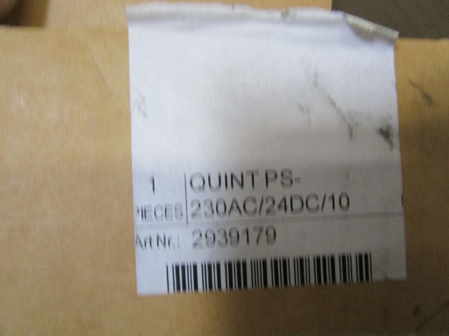 PHOENIX CONTACT POWER SUPPLY QUINT PS-230AC/24DC/10 *NEW IN BOX*