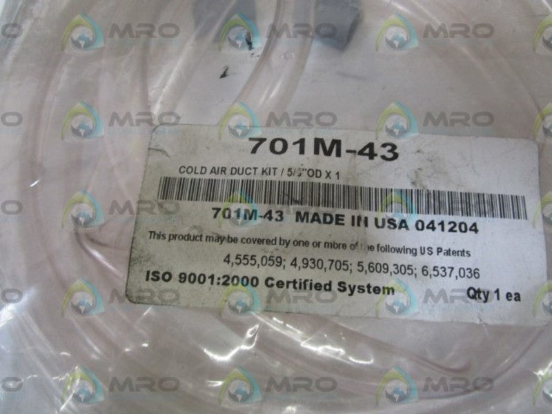 701M-43 COLD AIR DUCT KIT / 5/8"ODX1  NSNP
