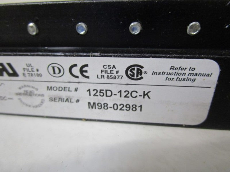 DART CONTROLS 125D-12C-K DC SPEED CONTROL  NSMP