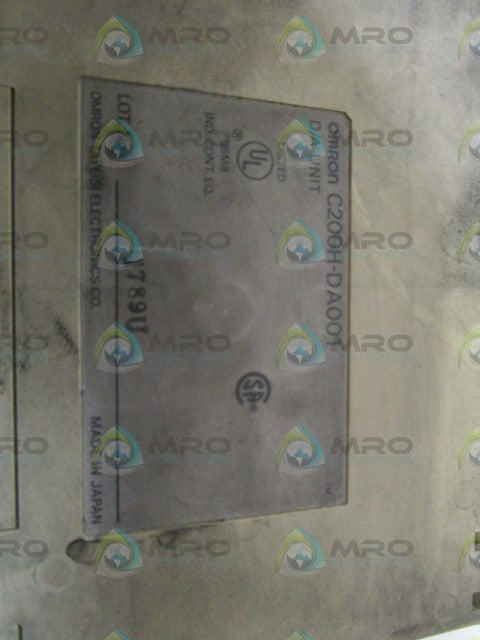 OMRON ANALOGUE OUTPUT MODULE C200H-DA001 (AS PICTURED) *USED*