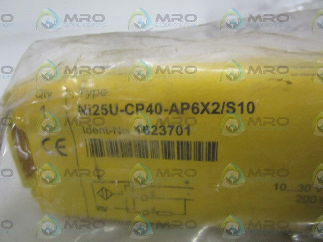 TURCK PROXIMITY SWITCH Ni25U-CP40-AP6X2/S10 *NEW IN BAG*