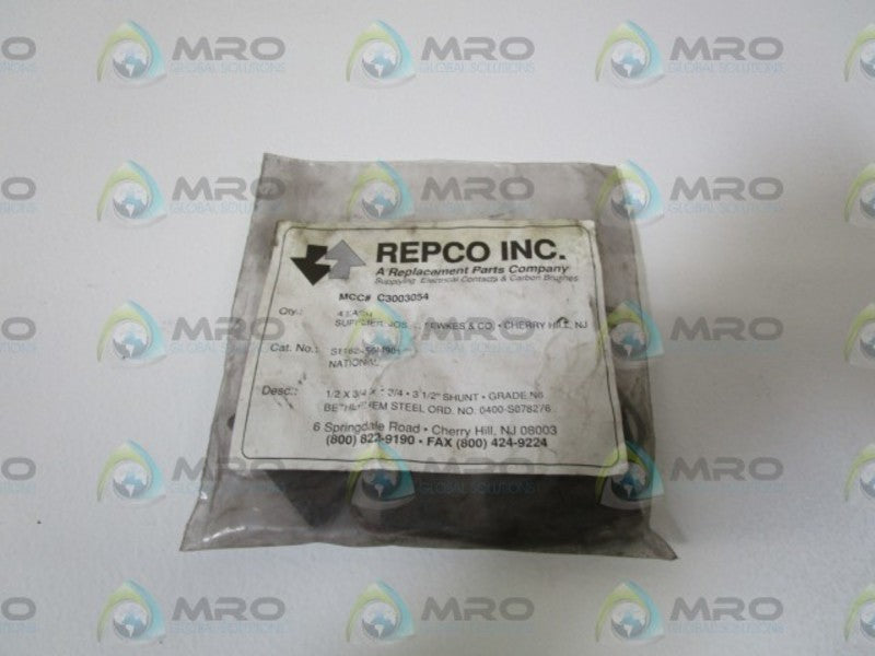 LOT OF 4 REPCO CARBON BRUSHES C3003054  NSNP IN BAG