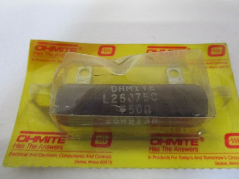 OHMITE 750OHMS RESISTOR L25J750  ORIGINAL PACKAGE