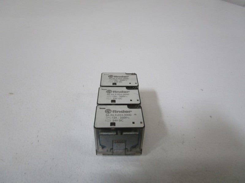 LOT OF 3 FINDER 24VDC RELAY 56.34.9.024.0000 *NEW NO BOX *