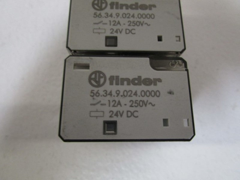 LOT OF 3 FINDER 24VDC RELAY 56.34.9.024.0000 *NEW NO BOX *