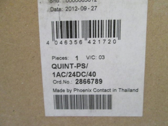 PHOENIX CONTACT QUINT-PS/1AC/24DC/40 2866789 *FACTORY SEALED*