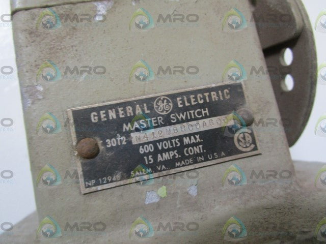 GENERAL ELECTRIC MASTER SWITCH 3012N412M8H00AB00 *USED*