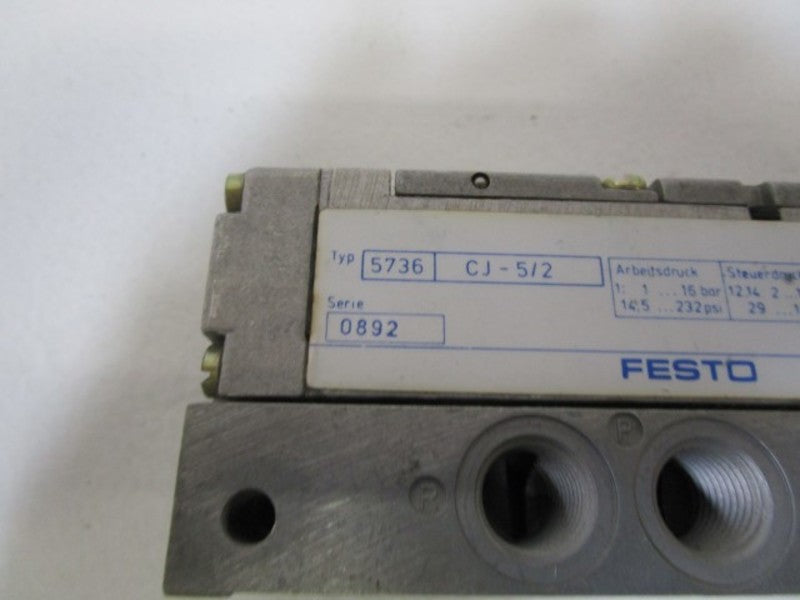 FESTO VALVE CJ-5/2 W/ CAS-1/4NPT  NSNP