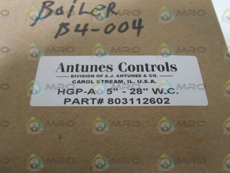 ANTUNES CONTROLS PRESSURE SWITCH HGP-A  NSFS