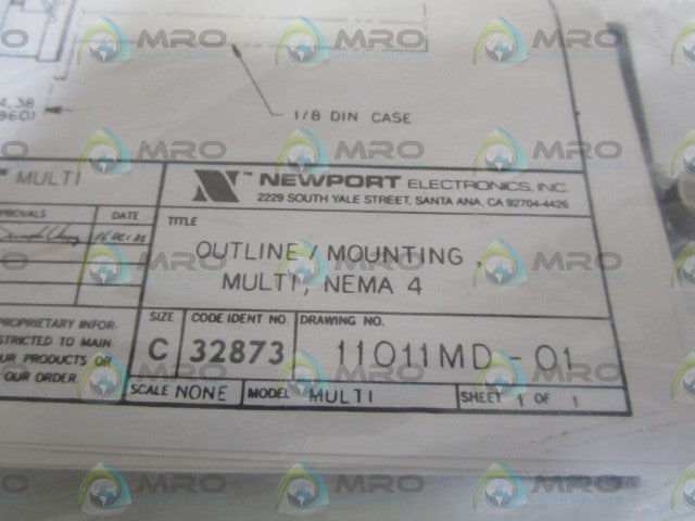 NEWPORT OUTLINE/MOUNTING 11011MD-01 *NEW IN BAG*