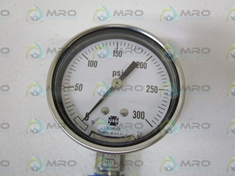 USG PRESSURE GAUGE 300PSI 153012  NSMP