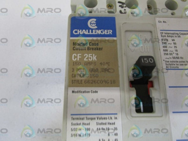 CHALLENGER CIRCUIT BREAKER CF3150  UNMP