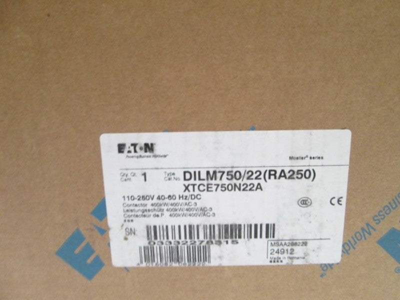 EATON CONTACTOR XTCE750N22A (COMPLETE WITH LUG KIT)  NSMP