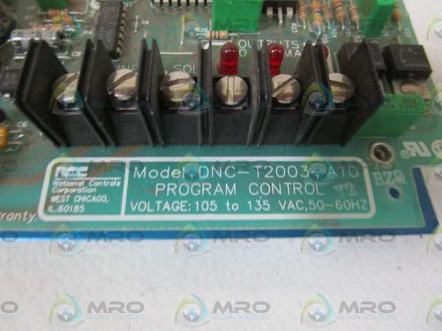 NCC PROGRAMMABLE CONTROL DNC-T2003-A10 *USED*