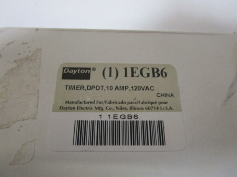 DAYTON TIME DELAY RELAY 1EGB6  NSMP