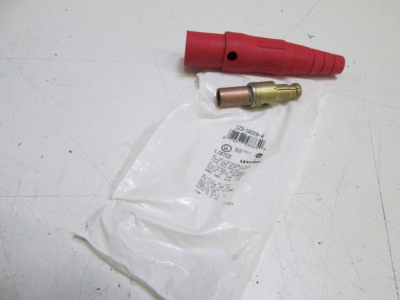 LEVITON RED PLUG 123-16D28-R (INCOMPLETE)  NSNP