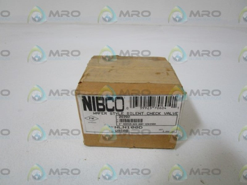 NIBCO W910B WATER STYLE SILENT CHECK VALVE NLN100D *FACTORY SEALED*