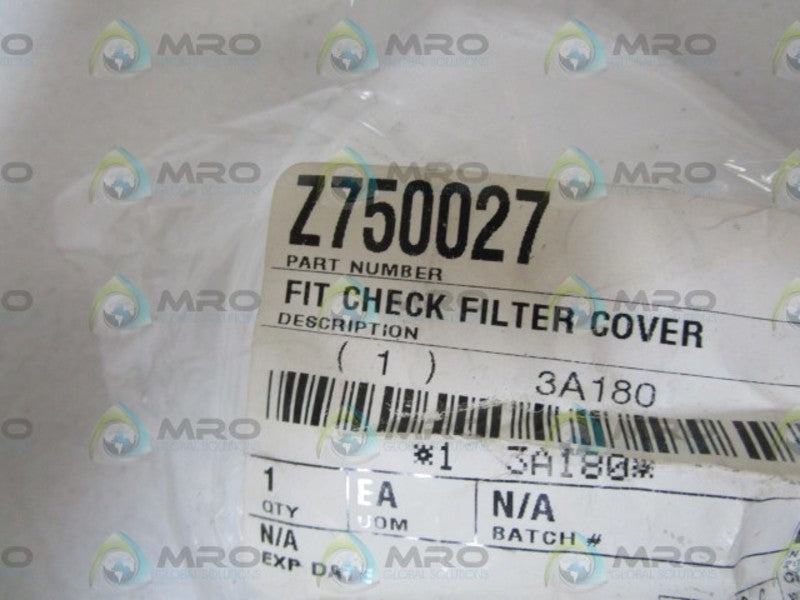 NORTH FIT CHECK FILTER COVER Z750027 * NEW IN FACTORY BAG *