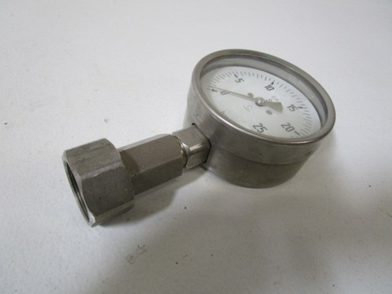 HAENNI PRESSURE GAUGE 0-25 KI.1,0 (AS PICTURED)  NSNP