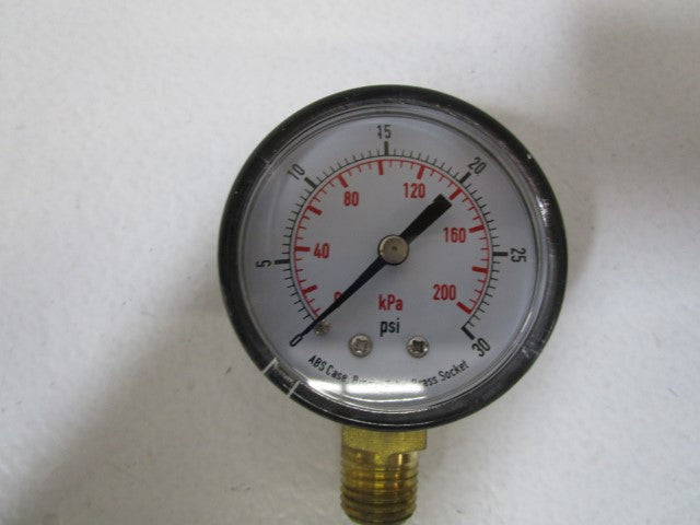 LOT OF 2 GRAINGER 0-30PSI PRESSURE GAUGE 4FLT8 *NEW IN BOX*