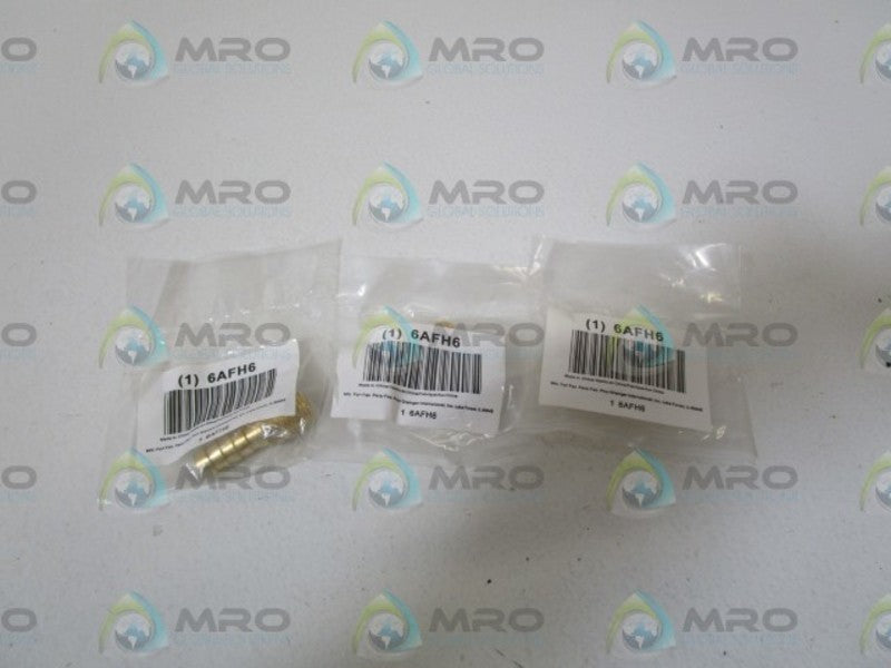 LOT OF 3 GRAINGER HOSE BARB 6AFH6 *NEW IN BAG*