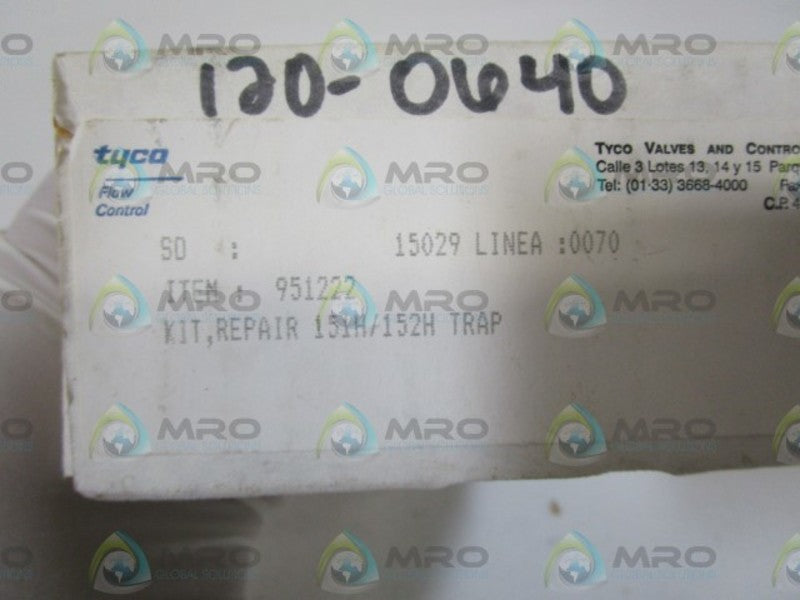 YARWAY TRAP REPAIR KIT 951222 *NEW IN BOX*