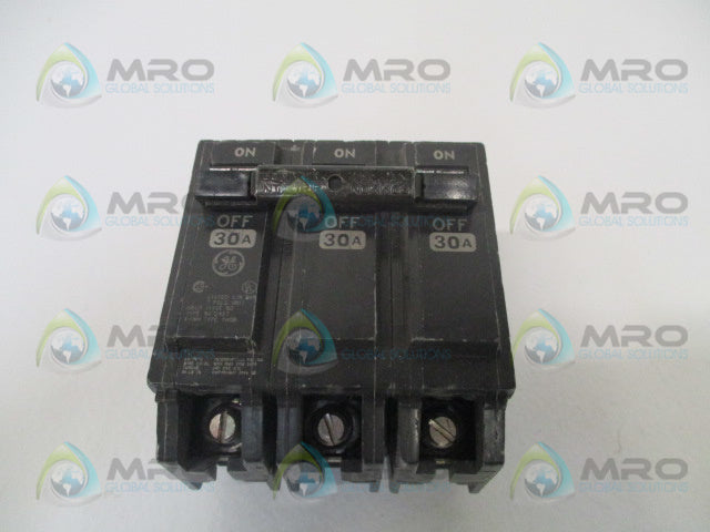 GENERAL ELECTRIC THQB330 CIRCUIT BREAKER 30A *USED*