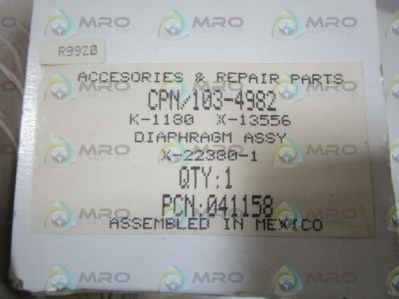 CPN DIAPHRAGM ASSEMBLY 103-4982  NSMP
