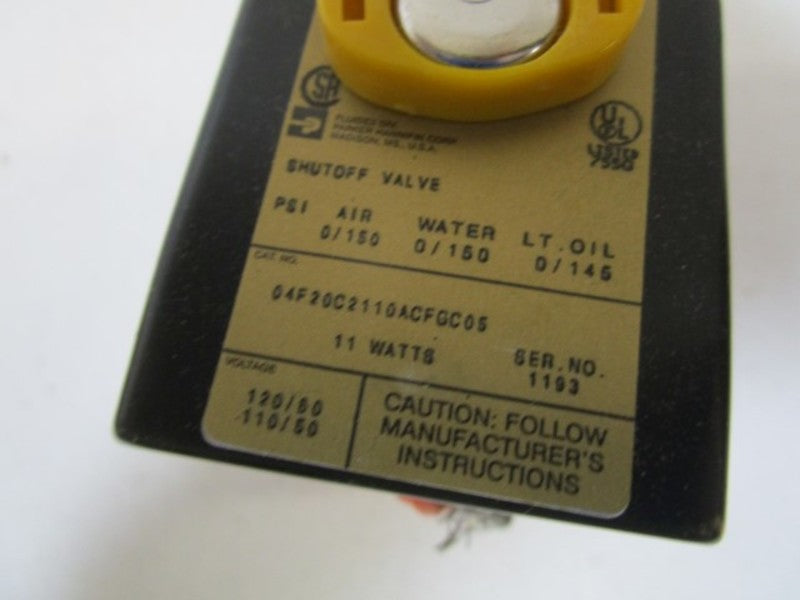 PARKER SHUTOFF VALVE 04F20C2110ACFGC05  NSMP