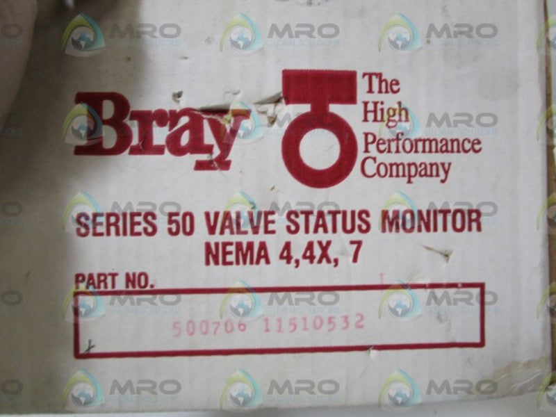 BRAY VALVE MONITOR 50-0706-11510-532  NSMP