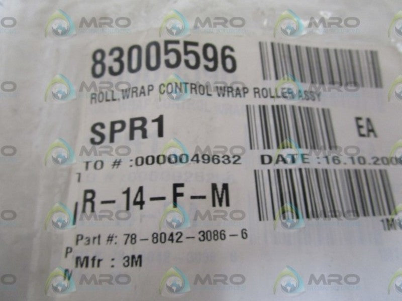 3M CONTROL WRAP ROLLER ASSY 78-8042-3086-6  NSNP