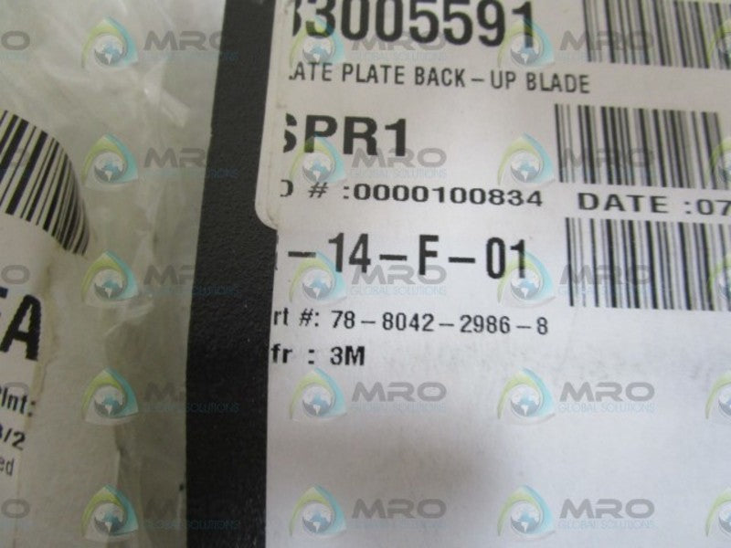 3M PLATE BACK-UP BLADE 78-8042-2986-8  NSNP