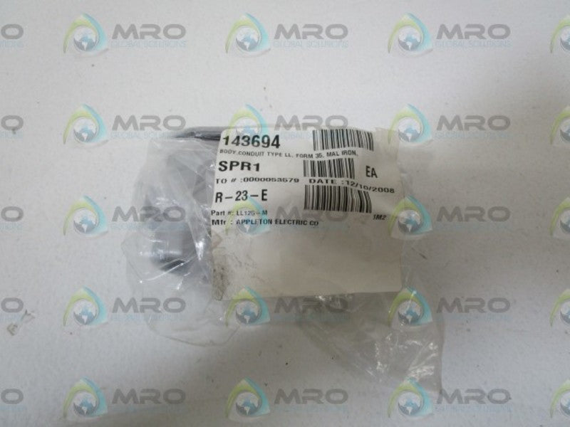 APPLETON CONDULET 1/2" LB  NSNP