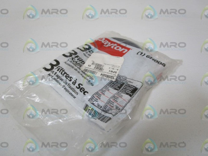 DAYTON 3 DRY FILTERS 6H008  NSMP