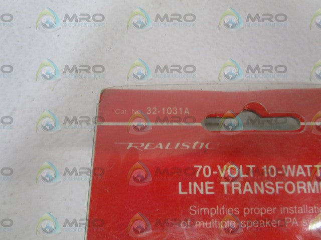 REALISTIC 70V LINE TRANSFORMER 32-1031A *ORIGINAL PACKAGE*
