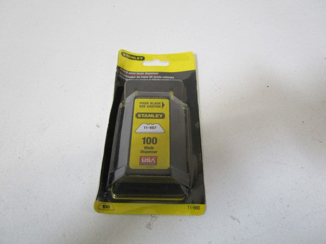 STANLEY ROUND POINT BLADE DISPENSER 11-988 (PKG of 100) * ORIGINAL PACKAGE *