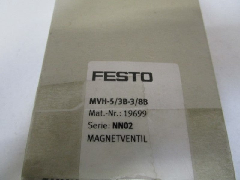 FESTO SOLENOID VALVE MVH-5/3B-3/8B  NSMP