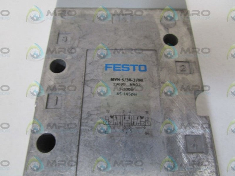 FESTO SOLENOID VALVE MVH-5/3B-3/8B  NSMP