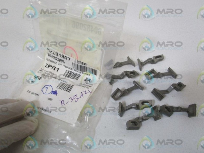 LOT OF 9 PEGASUS CORP. FEEDBACK, TOP FEED DOG 8S0679000009  NSNP