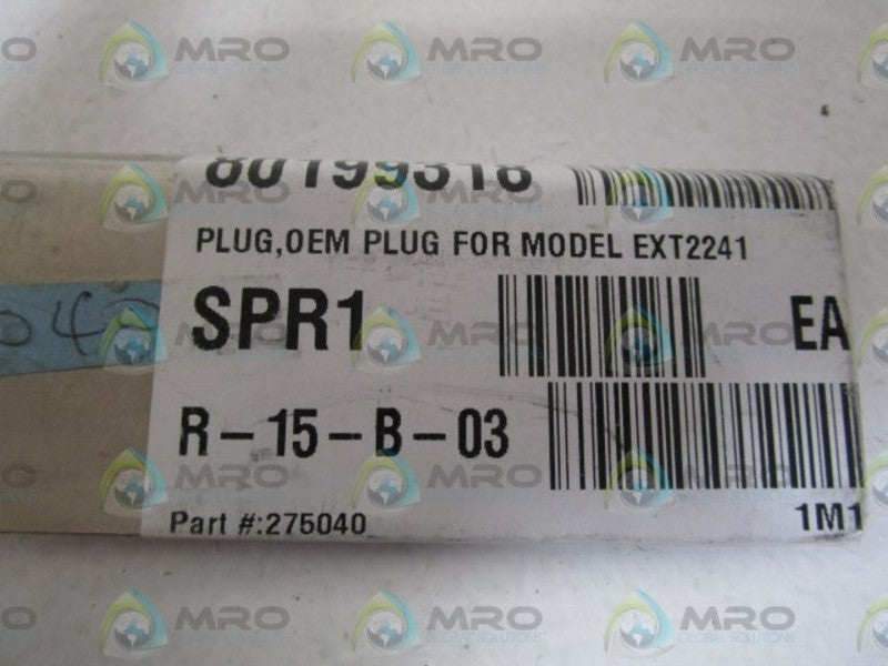 PEGASUS CORP. PLUG FOR MODEL EXT2241 OEM 275040  NSNP