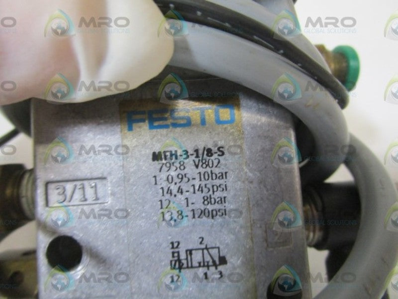 FESTO SOLENOID VALVE MFH-3-1/8-S  UNMP
