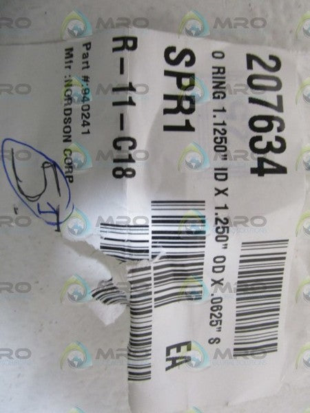 LOT OF 51 NORDSON 1.1250"IDX1.250"ODX.0625"S O-RING 940241 *NEW NO BOX*