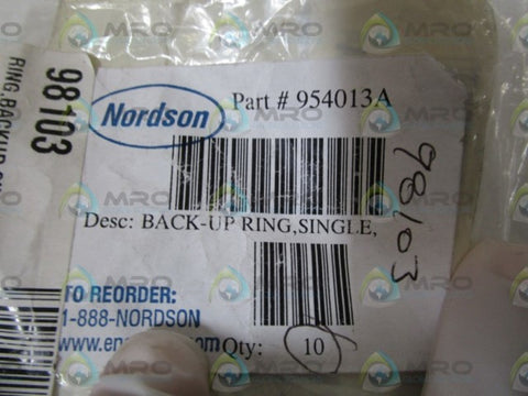 LOT OF 10 NORDSON BACK-UP RING 954013A *NEW NO BOX*