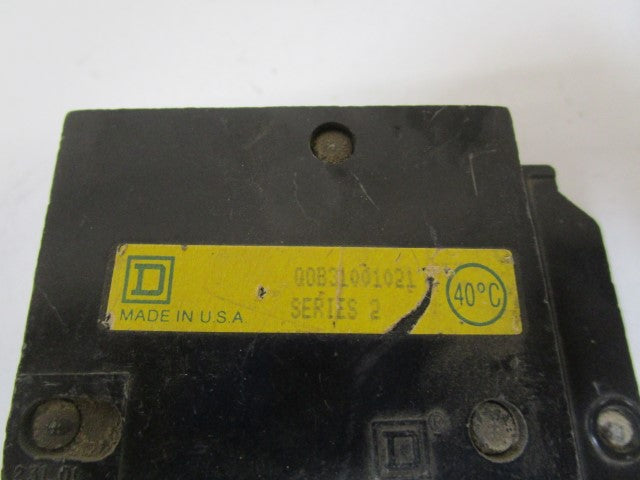 SQUARE D SHUT TRIP CIRCUIT BREAKER QOB31001021 *USED*
