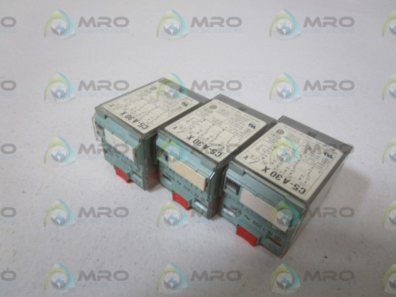LOT OF 3 RELECO 120V RELAY C5-A30X/...V *USED*